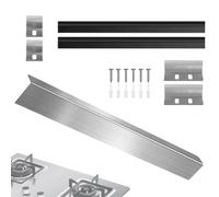 Cache-Fente pour Cuisinière - 29,92 pouces Couvre-Écart en Acier Inoxydable | Bande de Protection Résistante à la Chaleur - Protection de Cuisine contre les Déversements et les Taches, Durable,