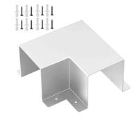 Cache-kit de câbles - Kit de cache-tuyaux HVAC, manchon coudé robuste à 90 degrés, cache-coude plat pour système de canaux de pompe à chaleur CA divisé, protection de câble durable | Protection pour