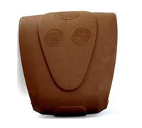 Cache margelle droit - Souple marron pour piscine acier GRE
