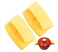 Cache-oreilles antidérapants, lavables et amovibles | Lot de 2 couvercles de poignée en silicone résistant à la chaleur pour casserole en fonte