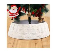 Cache Pied De Sapin De Noël - Collier d'arbre De Noël, Protecteur Doux Style Bohème | Motif Texturé À Rayures | Panier Bohème en Peluche | Cache Bas De Sapin en Peluche pour Décorations De Vacances