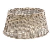 Cache pied de sapin - FEERIC CHRISTMAS - D56cm - Gris - Osier - Rond