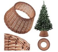 Cache-Pied en Osier Naturel pour Sapin de Noël 55cm KADAX Aliano