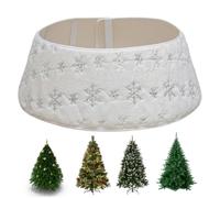 Cache-Pied pour Sapin de Noël Housse Ronde décorative réutilisable | Cache-base pour sapin de Noël artificiel salon chambre bureau ferme intérieur extérieur