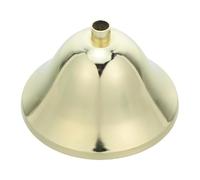 Cache Plafond Décoratif en Métal Doré pour Lustre Suspendre | Cache Boîte de Jonction, Finition Lisse Électroplaquée, Style Moderne Vintage Rustique, Entretien Facile