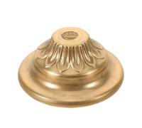 Cache Plafonnier Rond en Cuivre pour Base de Lampe, Décoratif | Ouverture 1,00cm, Installation Simple, Nettoyable, Dissimule la Base au Plafond, Finition Or