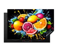 Cache Plaque 80x52 cm - Protection Plaque Induction Cuisson - Motif Fruit - KitchenYeah