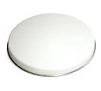 Baumalu Cache-plaque Ø16 cm – acier émaillé blanc