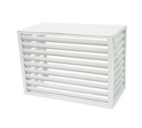 Cache Pompe a Chaleur Extérieur, Cache Climatiseur Exterieur Aluminium, Persienne Climatisation Porte-Fleurs, Cache de Protection pour Climatisation étanche (Color : Bianco, Size : 100 * 50 * 70cm)