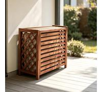 Cache Pompe a Chaleur Exterieur Habillage Persienne Brise Vue | Meuble brise vue exterieur pour masquer les equipements techniques de jardin et balcon.(120*100)