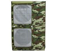 Cache Pompe a Chaleur, Protege Moteur Clim, Double Sortie D'air en Fibre de Polyester, Conception a Couverture Intégrale, Imperméable(Green,98x42x145CM/38x16x57IN)
