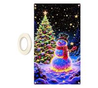 Cache-porte de Noël 180x90cm Décoration Festive Fluorescente UV | Arrière-plan Décoratif de Porte pour propriétaires entrée d'école fête maison appartement salon chambre Style F