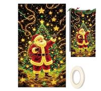 Cache-porte de Noël Décor de fête fluorescent UV 183 x 91 cm | Arrière-plan Décoratif de Porte pour propriétaires entrée d'école fête maison appartement salon chambre StyleC