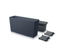 Cache-pot amovible 27L pour balcon, jardinière déco intérieur/extérieur UK