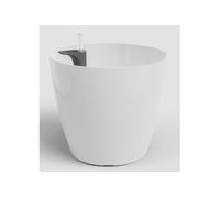 Cache-pot auto-arrosant San Remo SWS 30 BR Blanc Ø30 x H27 cm