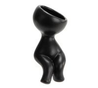 Cache pot bonhomme Eliot noir