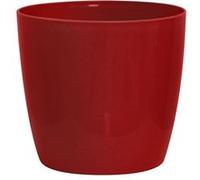 Garden ID - Cache-pot Shiny brillant 30 x 27 cm avec roulettes aspect céramique étanche