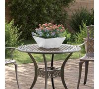 vidaXL Cache-Pot de Jardin Rouillé 35 x 35 x 15 cm, Jardin et terrasse, déco trapézoïdale Moderne, Pot en métal Durable, Support extérieur, Affichage Minimaliste
