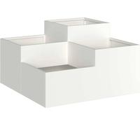 Cache-pot de jardin Blanc 100 x 100 x 48 cm Acier