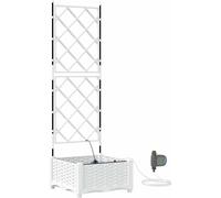 Cache-pot de jardin Blanc 40 x 40 x 126 cm PP