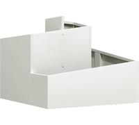 Cache-pot de jardin Blanc 60 x 60 x 50 cm Acier laminé à froid