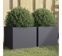 Cache-pot de jardin d'extérieur Boîte Jardinière balcon surélevé vidaXL vidaXL