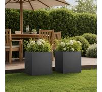 Cache-pot de jardin d'extérieur Boîte Jardinière balcon surélevé vidaXL vidaXL