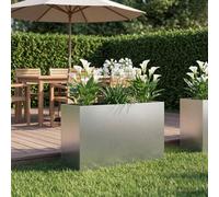 vidaXL Jardinières pour l'extérieur lot de 2 aspect rouille 80 x 30 x 50 cm