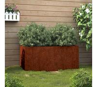 vidaXL Jardinière Bac à plantes 62x40x39 cm acier inoxydable argenté