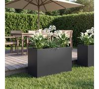 vidaXL Pot de jardin anthracite, 80 x 30 x 40 cm