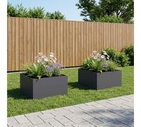 Cache-pot de jardin d'extérieur Boîte Jardinière balcon surélevé vidaXL vidaXL