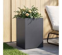 vidaXL Pot de jardin anthracite, 50 x 50 x 75 cm