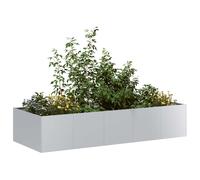 Cache-pot de jardin d'extérieur rectangulaire moderne Boîte à plantes vidaXL vid