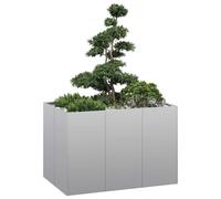vidaXL Bac à plantes 280x40x40 cm acier inoxydable