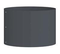 Cache-pot de jardin en acier - vidaXL - Anthracite - 30x30x20 cm - Acier laminé à froid - Design moderne