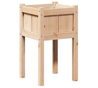 Cache-pot de jardin en bois de pin - vidaXL - Nature - 40x40x70 cm - Bois de pin massif - Durable