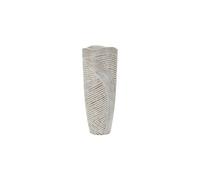 Mauro Ferretti Vase Resina Woody Blanc 18 x 45 cm