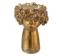 Cache-Pot Design Visage Nebu 27cm Or
