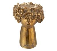 Cache-Pot Design Visage Nebu 27cm Or