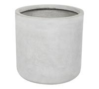 Cache-Pot d'Extérieur Rond 34 x 34 x 33 cm en Fibre d'Argile Gris Messene