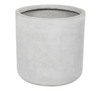 Cache-Pot d'Extérieur Rond 34 x 34 x 33 cm en Fibre d'Argile Gris Messene