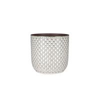Cache-pot d'intérieur Mica Decorations Daan Blanc Céramique H20.5xl21.5xL21.5cm