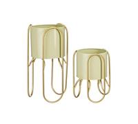 Cache-pot d'intérieur Mica Decorations Donau Vert clair Fer H45xl22.5xL22.5cm