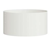 vidaXL Anneau de jardinière Blanc 40 x 40 x 20 cm Acier laminé à froid