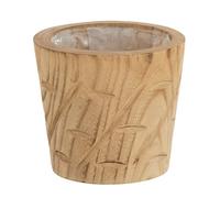 Cache-pot en bois naturel 15 cm