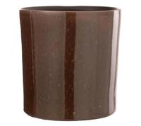Cache-Pot en Céramique Design Flek 24cm Marron