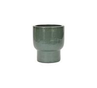 Cache-pot en céramique vert, autoportant, trous de drainage, résistant -20°C, fait main - House Doctor, Terra - Ø40 cm H45 cm