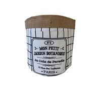 Cache Pot En Jute Modèle Mon Petit Jardin Botanique 14 Cm Beige