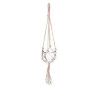Atmosphera - Cache pot - verre et jute - transparent - D10-5 cm