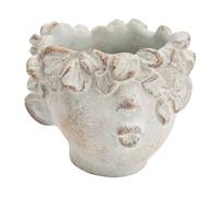 Cache pot enfant fleurs en pierre H12 cm - Amadeus